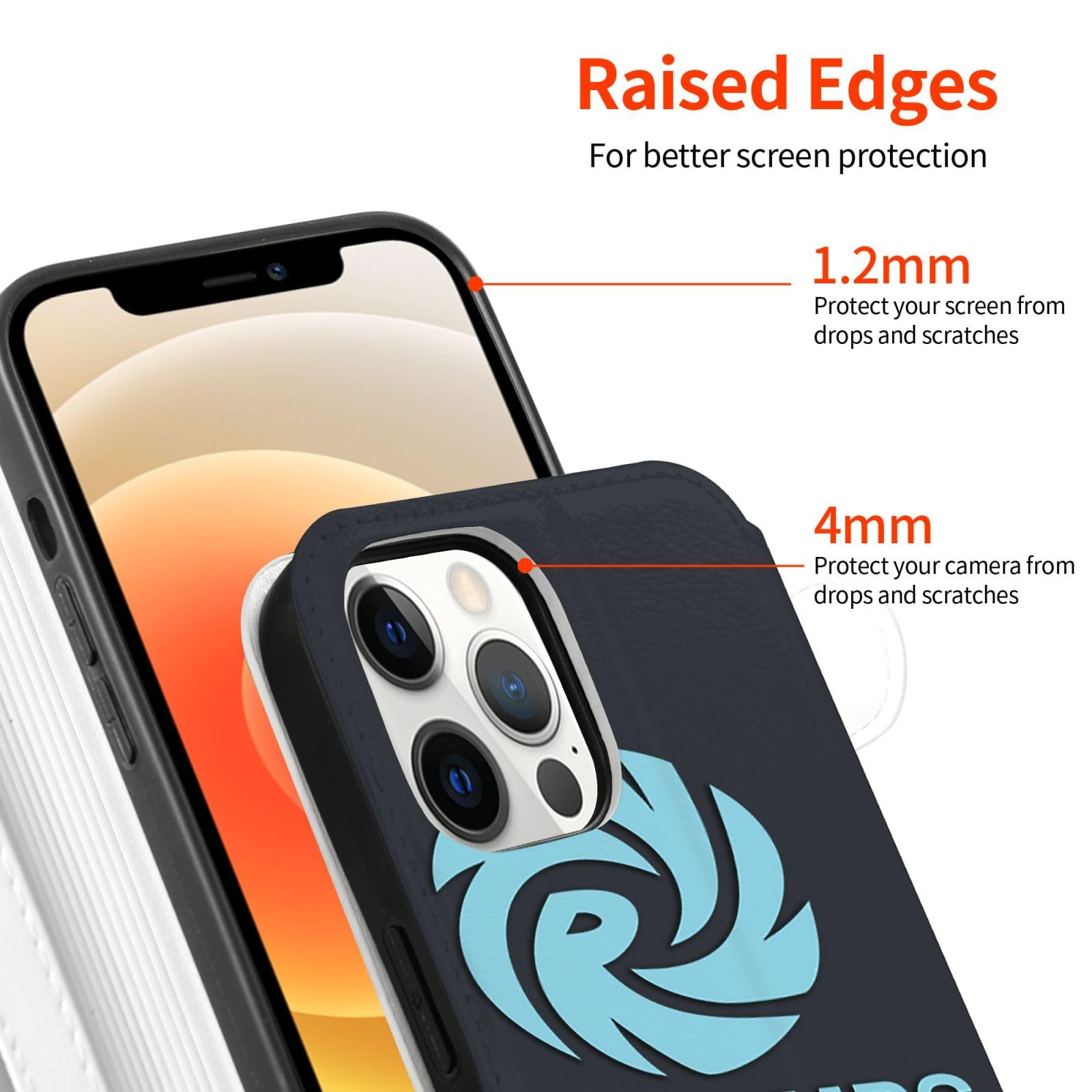 Amazon.co.jp: Iphone 12用カバー ラドウィンプ Radwimps ロゴ 手帳型